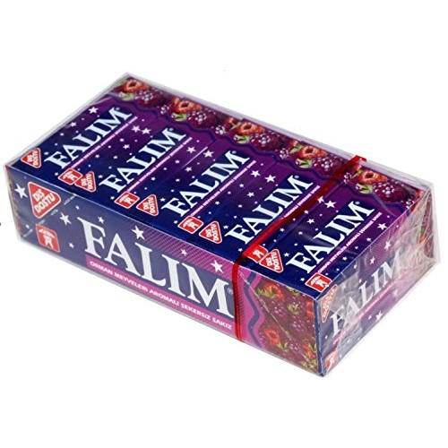 Falim Plain Gum - Forrest Fruits Flavoured- 20 * 5 = 100 Pieces