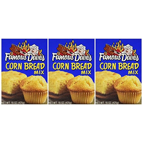 Famous Daves, Corn Bread Mix, 15Oz Box Pack Of 3