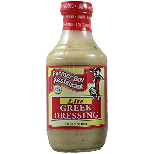 Farmer Boy Greek Lite Salad Dressing 16 Oz With Exclusive Recipe