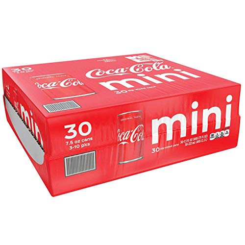 Coke Cola Original Classic Coke Soda Mini Cans Soft Drink - 30 P