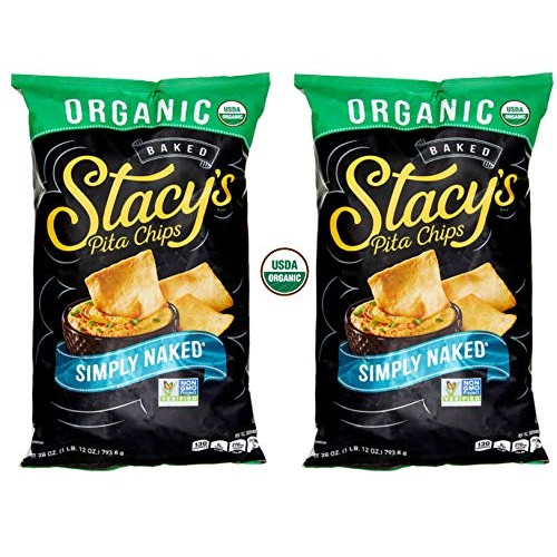 Stacys Organic Twice Baked Simply Naked Pita Chips - 2 Pk 28 O