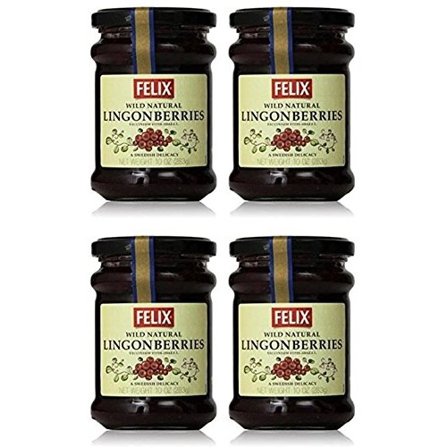 Felix Lingonberries - 10 Ounces Pack Of 4