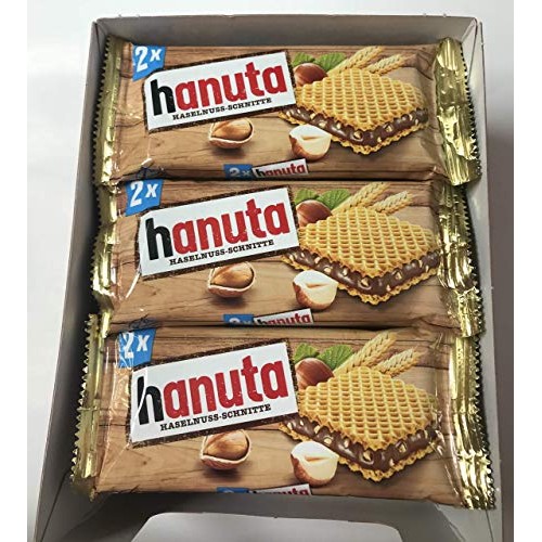 Ferrero Hanuta Wafers With Hazelnut Cream, 18X 2Pcs 36Pcs