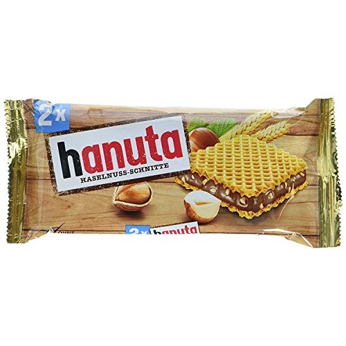 Ferrero Hanuta Wafers With Hazelnut Cream, 18X 2Pcs 36Pcs