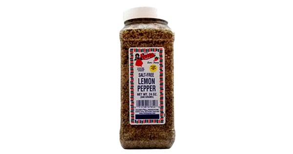 Bolner's Fiesta Extra Fancy Salt-Free Lemon Pepper Plus Recipe Booklet Bundle, 24 Ounces