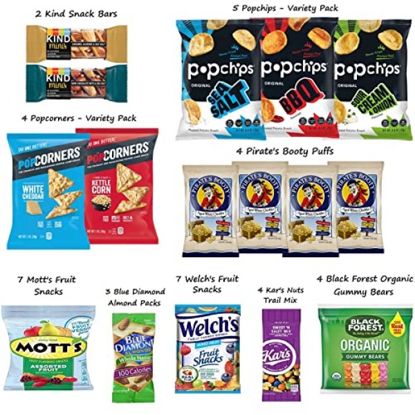Foxy Fane 40 count Premium Gluten-Free Healthy Snack Box ...