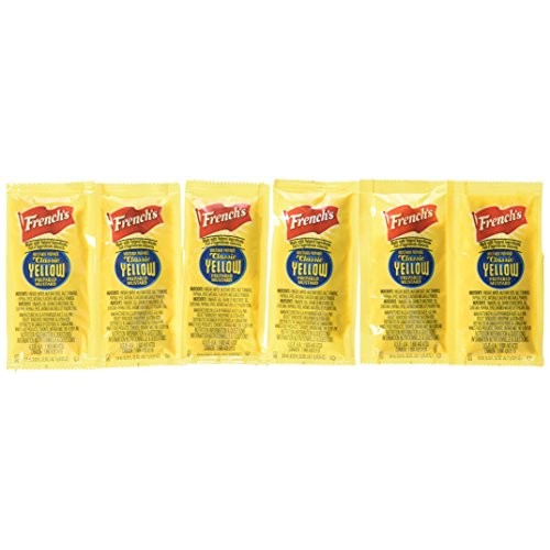 Frenchs Classic Yellow Mustard Packets - Case Of 500