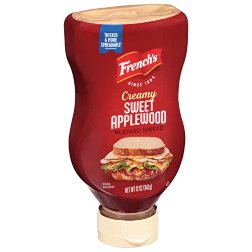 Frenchs Creamy Sweet Applewood Mustard Spread, 12 oz