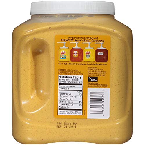 Frenchs Spicy Brown Mustard, 105 oz