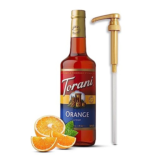 Orange Syrup for Coffee & Drinks 25.4 Ounces Coffee Flavoring fo...