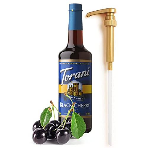 Sugar Free Black Cherry Coffee Flavored Syrup 25.4 Ounces Sugar ...