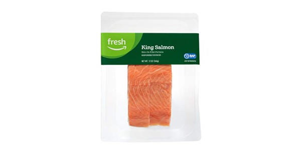 Fresh Brand – King Salmon Skin-On Fillet Portions, 12 oz