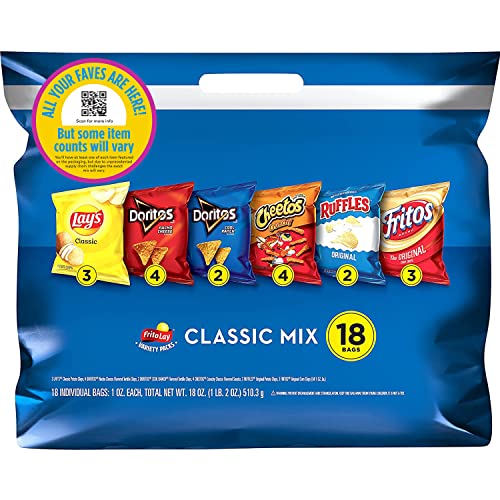 Frito-Lay Classic Mix Variety Pack, 18 Count