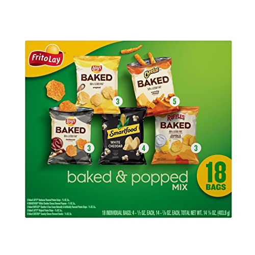 Frito Lay Baked &Amp; Popped Mix Variety Pack, 18 Pack