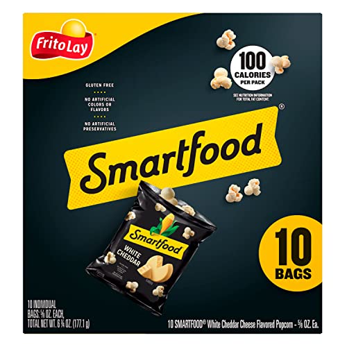 Frito-Lay Smartfood Popcorn, White Cheddar, 10 Count