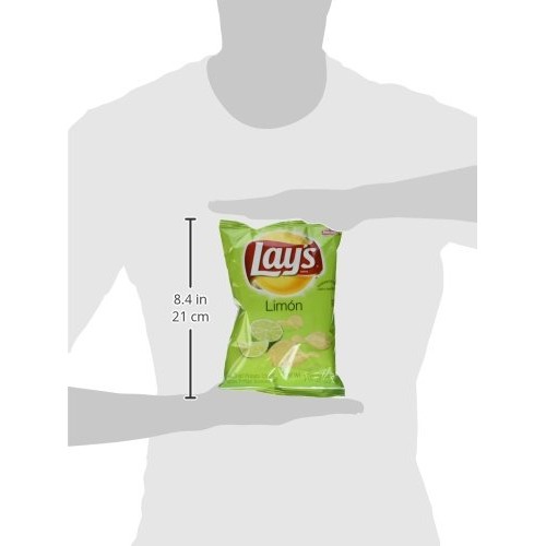 Frito Lays Limon Chips 1.5 Oz. - 8 Pack Jumbo Snack Size!!!!!!