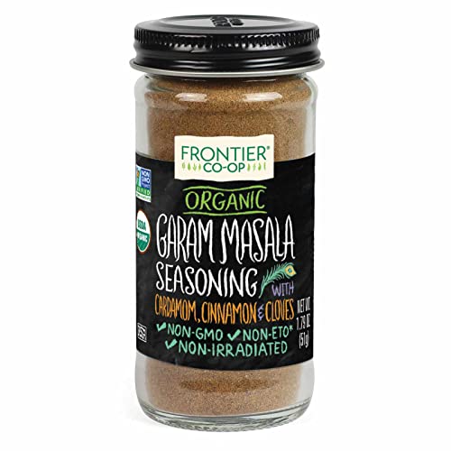 Frontier Garam Masala Certified Organic, Salt Free Blend, 2-Ounc