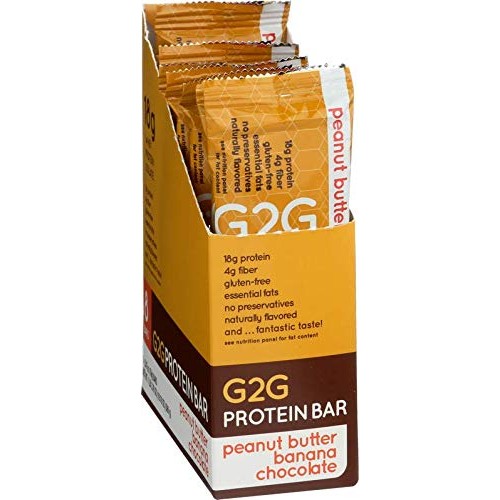 G2G Protein Bar, Almond Coconut Protein Bar, 8 Count Box