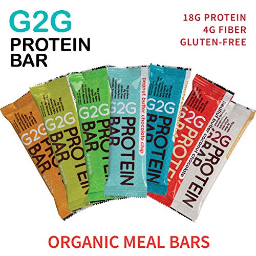 G2G Protein Bar, Almond Coconut Protein Bar, 8 Count Box