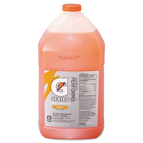 Gatorade Liquid Concentrate, Orange, 1 Gallon Jug - Four Bottles.