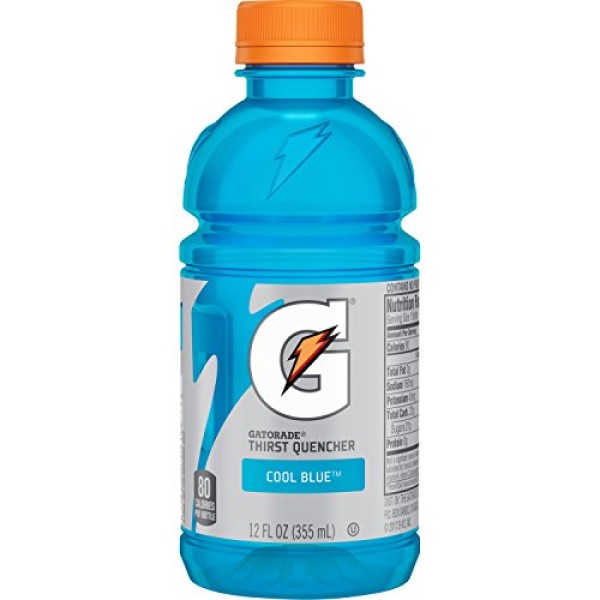 Gatorade Thirst Quencher Sports Drink, Cool Blue, 12 Ounce,