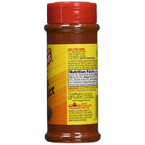 Gebhardt Chili Powder, 3 Ounce Pack of 3