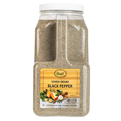 Gel Spice Fine Ground Black Pepper 34 Mesh 5 Lb | Perfect Blendi