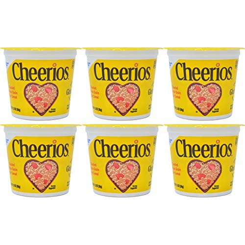 Cheerios Breakfast Cereal, Six Single-Serve 1.3Oz Cups6-Pack