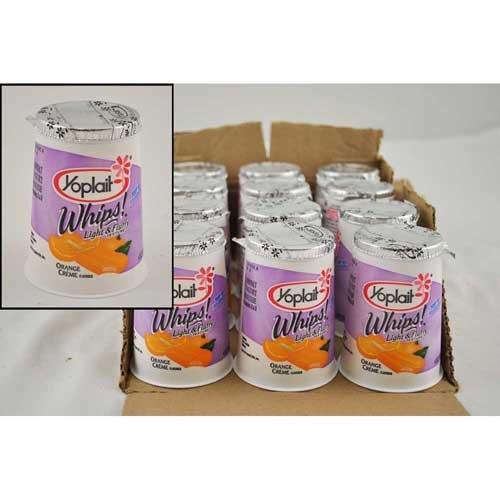 Yoplait Whips Yogurt, Orange Creme, 4 Ounce -- 12 Per Case.