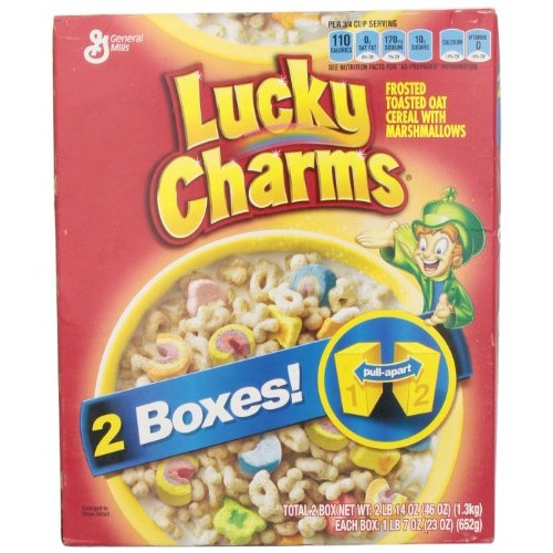 General Mills Cereal, Lucky Charms, 46 Ounce