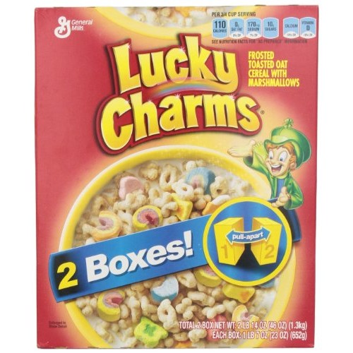 General Mills Cereal, Lucky Charms, 46 Ounce