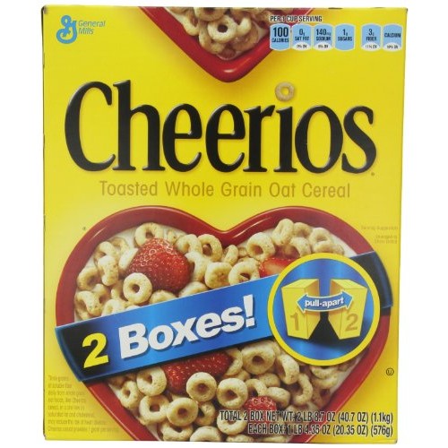 General Mills Cheerios Toasted Whole Grain Oat Cereal, 20.35 Oz.