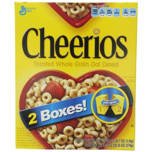 General Mills Cheerios Toasted Whole Grain Oat Cereal, 20.35 Oz.