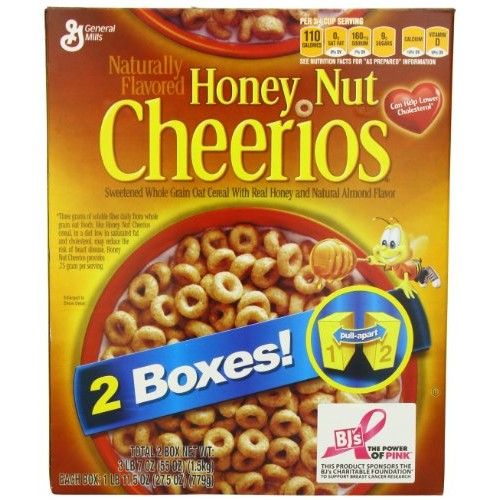 Honey Nut Cheerios, 27.5 Ounces Pack Of 2}