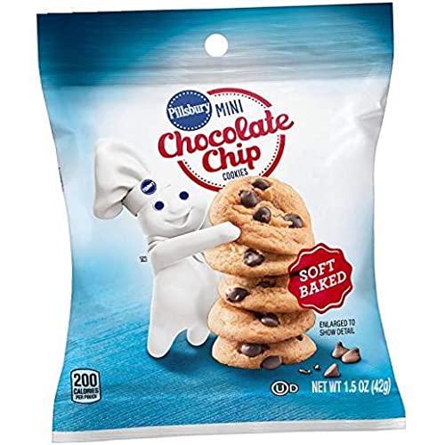 Pillsbury Soft Baked Mini Chocolate Chip Cookies, 1.5 Ounce 28