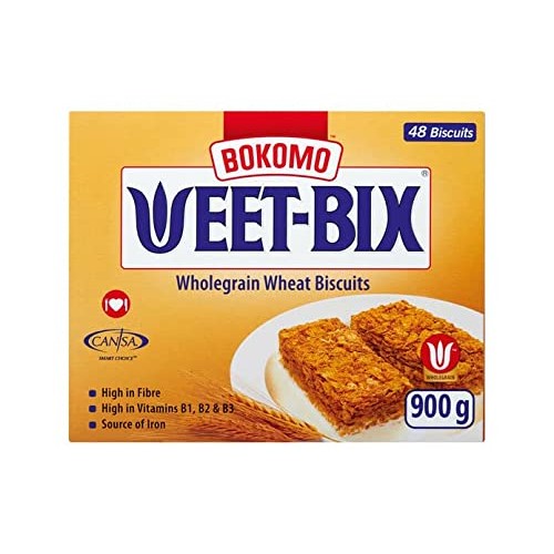 Bokomo Weet-Bix | Whole Grain Wheat Biscuit | 48 Units Per A Box