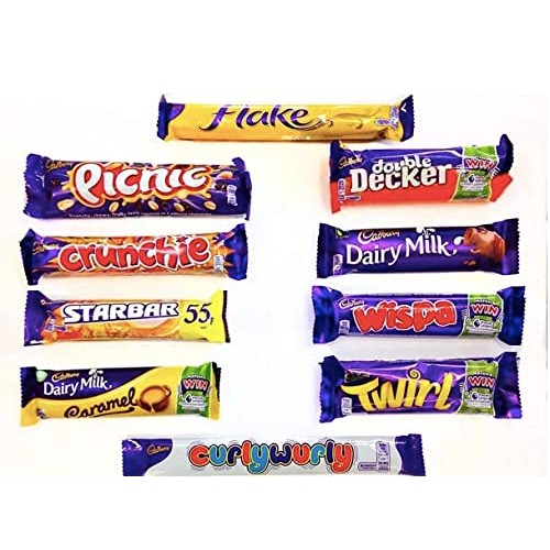 Cadbury Selection Box of 10 Full Size British Chocolate Bars