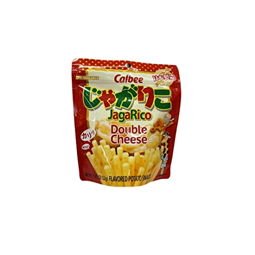 Calbee Jagarico Double Cheese 2.05oz. Crunchy potato snack sti...