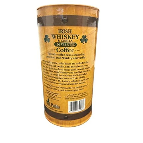 Don Pablo Irish Whiskey & Vanilla Infused Coffee-Whole Bean Coff...