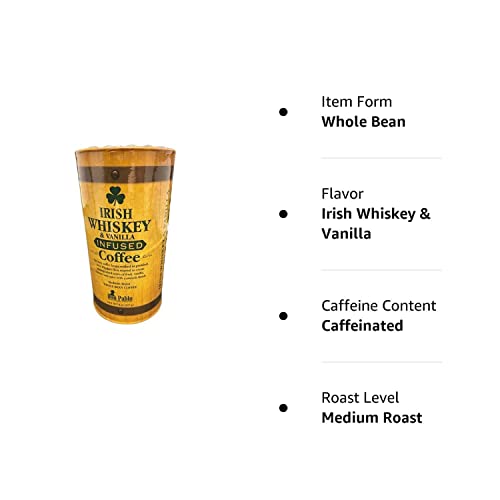 Don Pablo Irish Whiskey & Vanilla Infused Coffee-Whole Bean Coff...