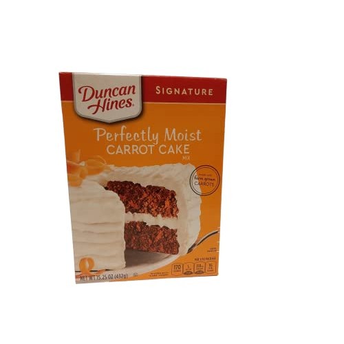 Duncan Hines Signature Perfectly Moist Carrot Cake Mix Bundled w...