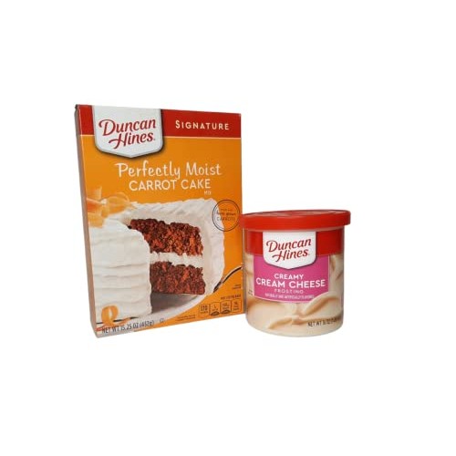 Duncan Hines Signature Perfectly Moist Carrot Cake Mix Bundled w...