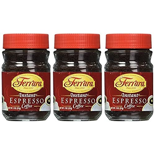 Ferrara Instant Espresso Coffee, 2-Ounce Glass Jars Pack Of 3