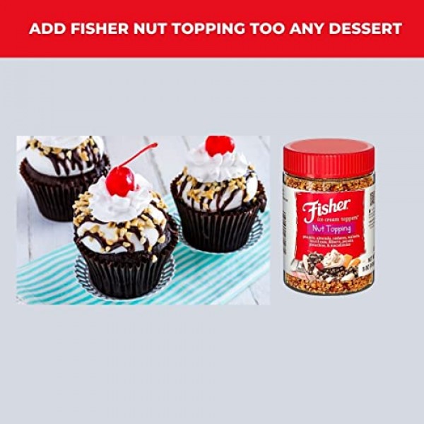 Fisher Ice Cream Toppers Nut Topping - 5 oz can