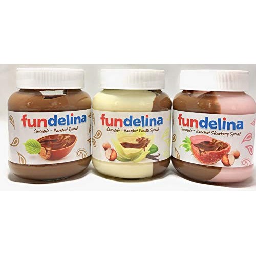 Fundelina Vanilla, Chocolate and Strawberry Hazelnut Spread Bund...