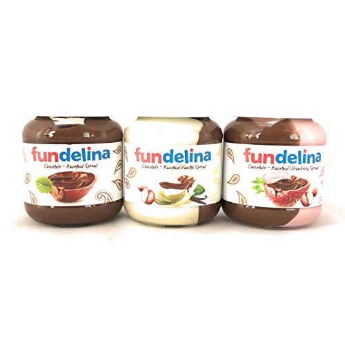 Fundelina Vanilla, Chocolate and Strawberry Hazelnut Spread Bund...