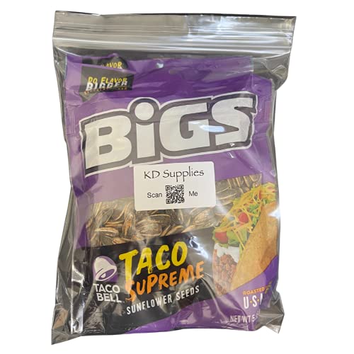 Generic Bigs Taco Bell Taco Supreme Sunflower Seeds 5.35 oz Bag ...