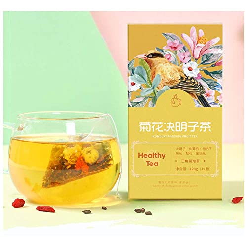 Generic Chrysanthemum Goji Berry Cassia Seeds Tea Bags120g, 8gX...