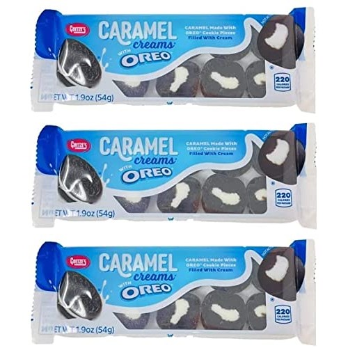 Goetzes Oreo Cookie Caramel Creams, 1.9 Ounces Pack of 3