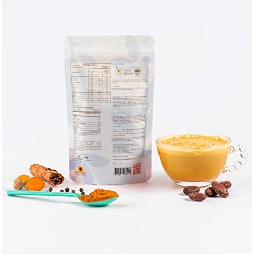 Golden Milk Cacao Powder with Turmeric and Ginger | Gluten-Free,...